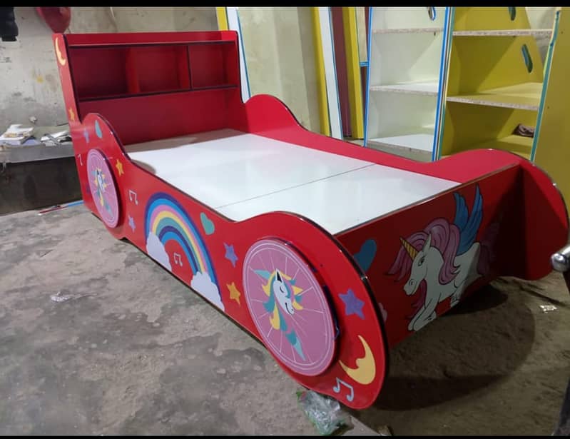 Kids bed | kids Car Bed | Baby wooden bed | single bed 03234921584 7