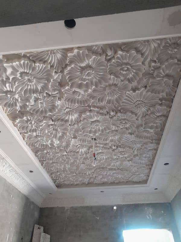 Plastic ParisCeiling/Roof Ceiling/Gypsum Ceiling/POP Ceiling 4