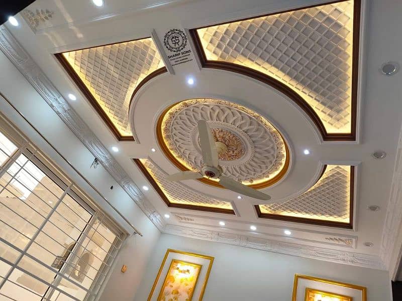 Plastic ParisCeiling/Roof Ceiling/Gypsum Ceiling/POP Ceiling 5