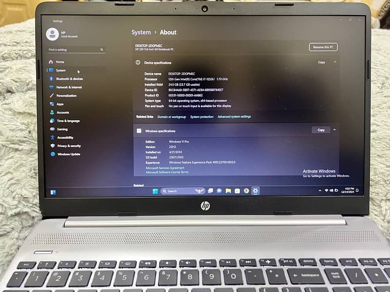 Hp 250 G9 Core i7 12th Generation 4