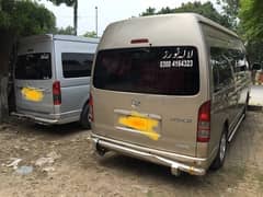 Toyota hiace grand cabin available for rent