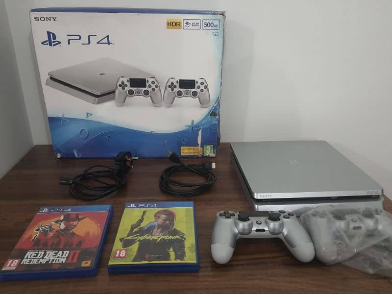 Sony PlayStation 4 Slim Console 500GB Silver – Middle East Version 1