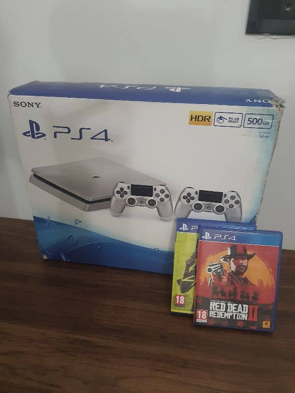 Sony PlayStation 4 Slim Console 500GB Silver – Middle East Version 4