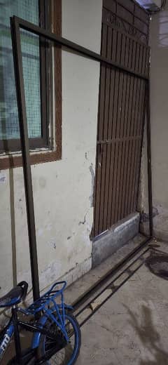 Aluminum door with frame