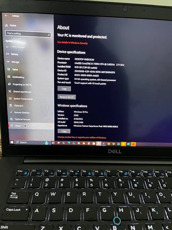 Dell 7490 Touch laptop 0