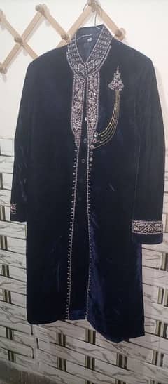 shervani /groom dress / velvet shervani /urgent sale