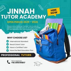 MAlE & FEMALE TEACHER/FACULTY REQUIRED / JINNAH TUTOR ACADEMY