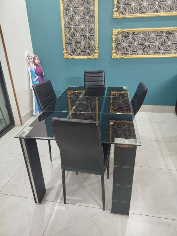 dinning table and six chairs 1