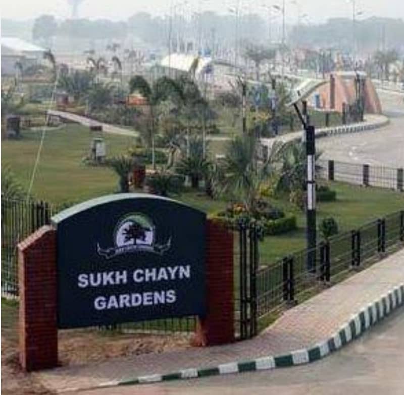 10 Marla Plot Available For Sale in Sukh Chayn Gardens 3