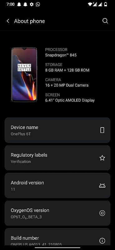 OnePlus 6t 2