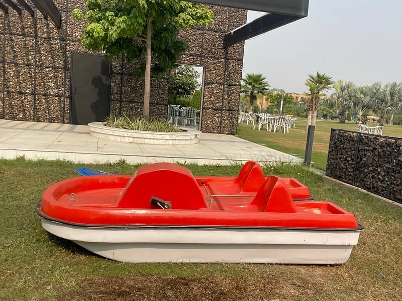 fiberglass 02 seater paddle boat 5