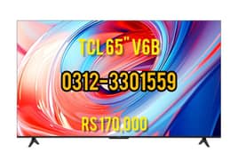 TCL 65 Inch 65'V6b Smart Led tv Brand New 2 Year Warranty