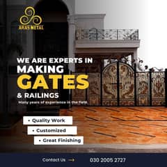 durable gates/ grills/ railings/  industrial doors