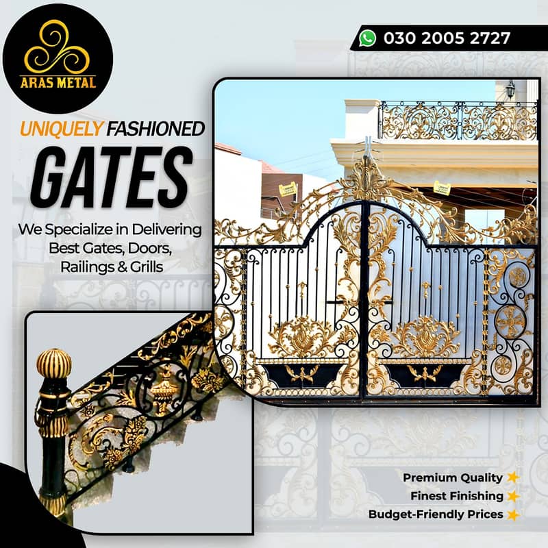 durable gates/ grills/ railings/  industrial doors 0