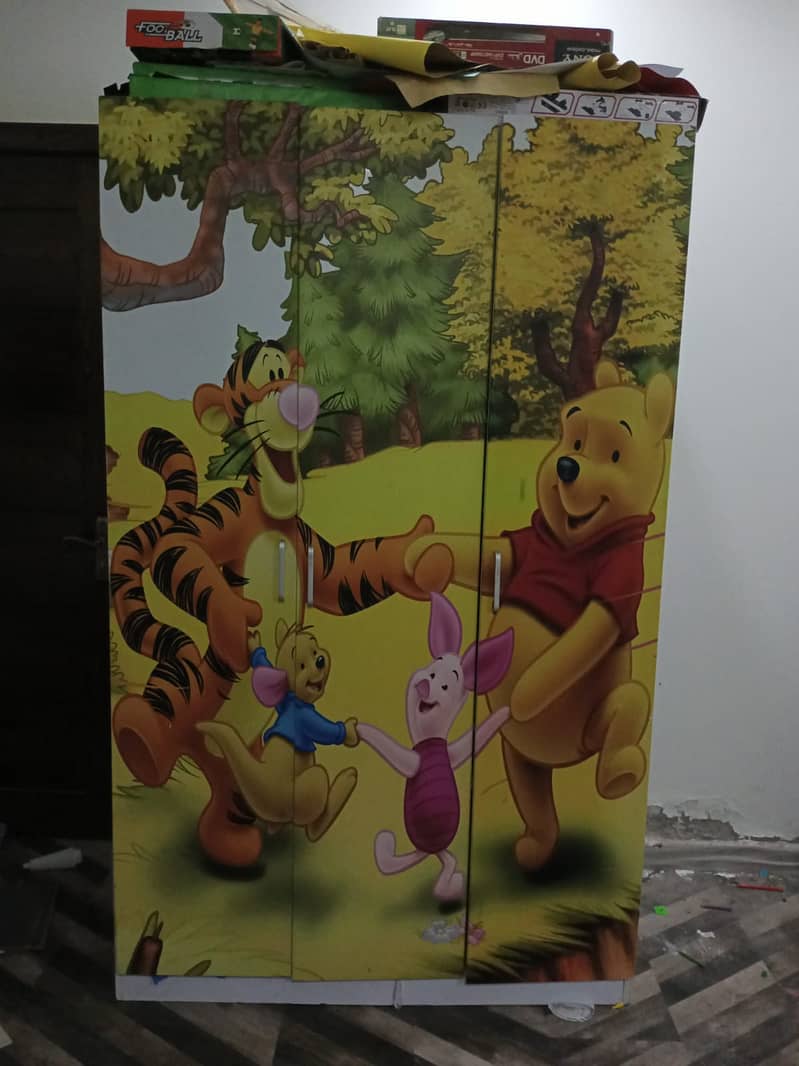 Kids 3 door Wardrobe - Cartoon cupboard 5