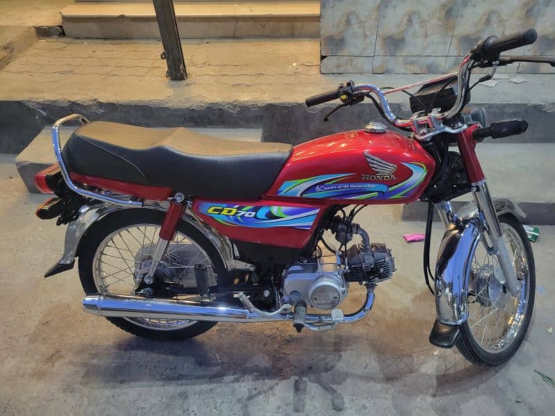 Honda CD 70 Red Color 0