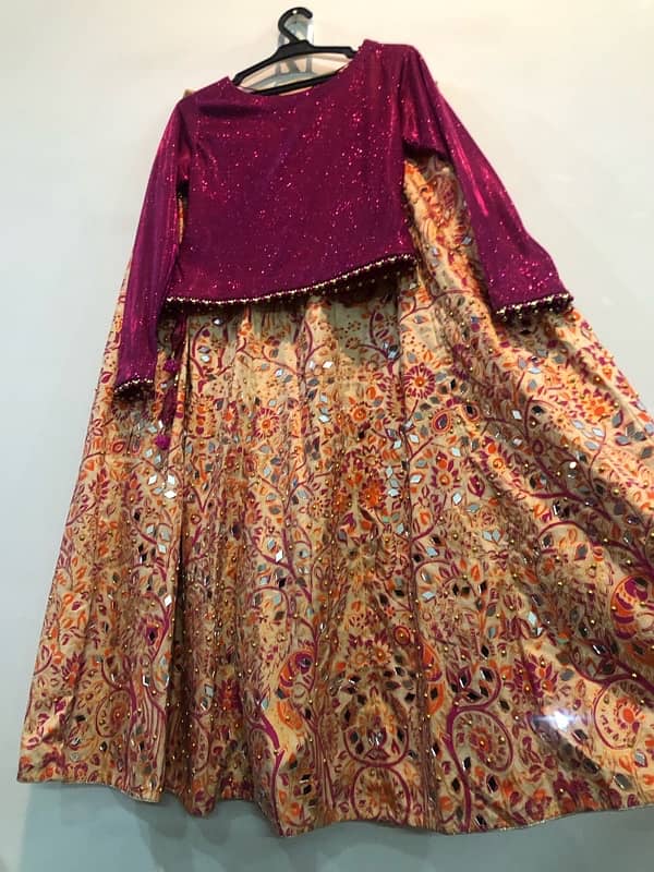 Shisha work Lehnga choli with dupata 3