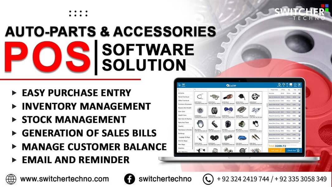 POS Software for Spare Parts, Electronic Shop - Point of Sale POS 0