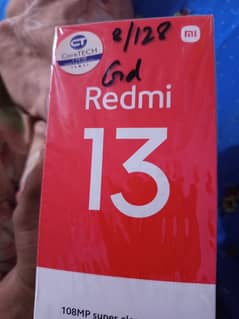 new mobile redmi 13golden colour 8 128