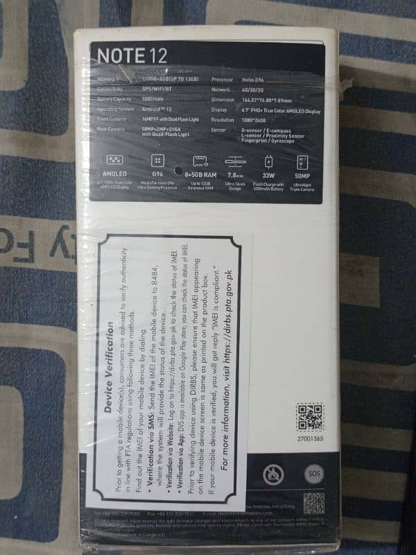 Infinix Note-12 G96 Condition 10/10 4