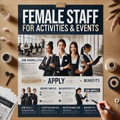 Female Staff for Activities & Events