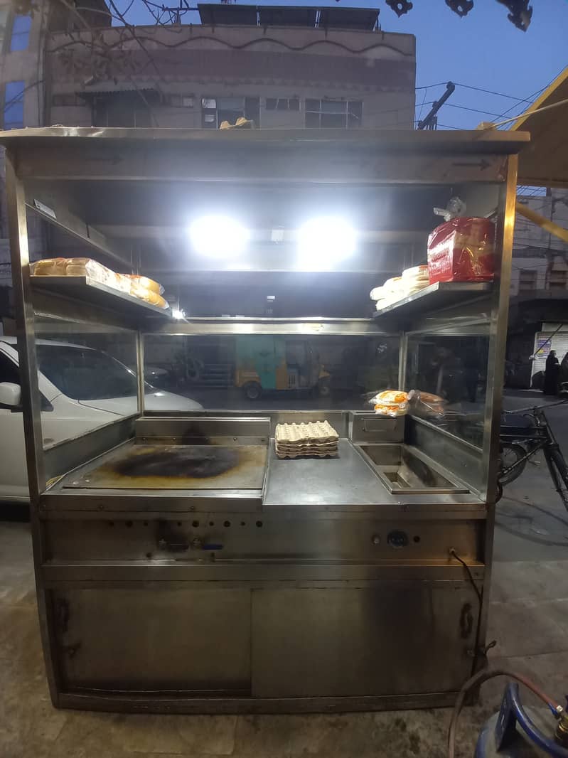 Shawarma counter hotplate and fryer 1