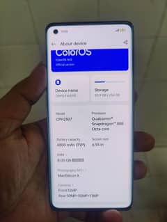 oppo find x5 10 by 10 all ok ram 8*8 store 256 GB