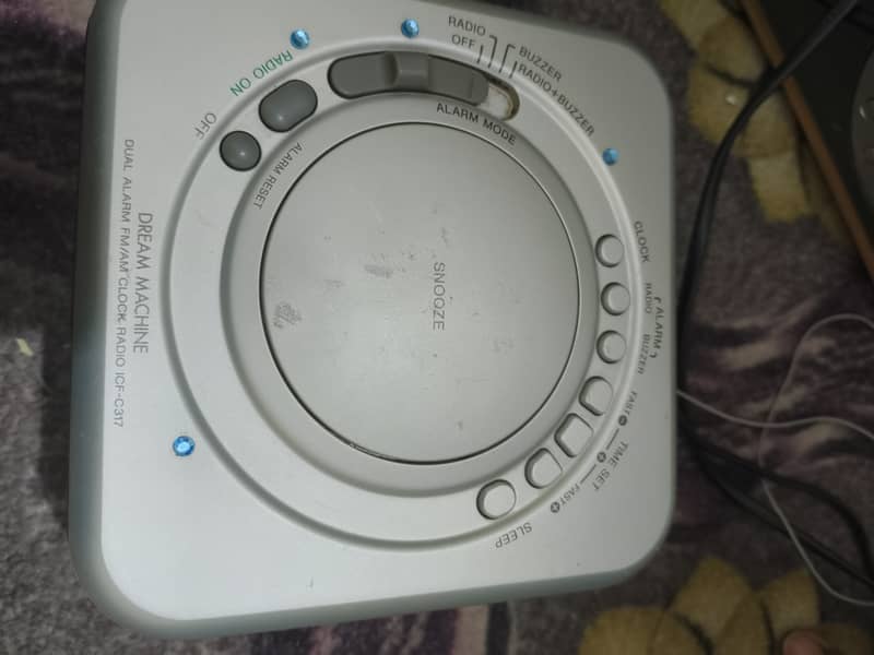 SONY RADIO - SONY alarm ⏰ Buzzer Dream machine ICF-C317 5