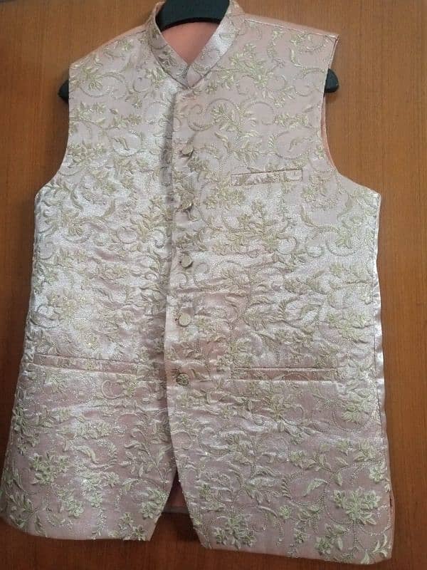 Peach Color Waistcoat 2