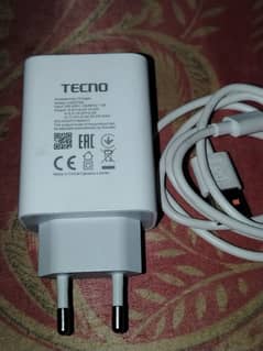 TECNO CAMON 20 original Charger 33w Box Pulled Charger Original