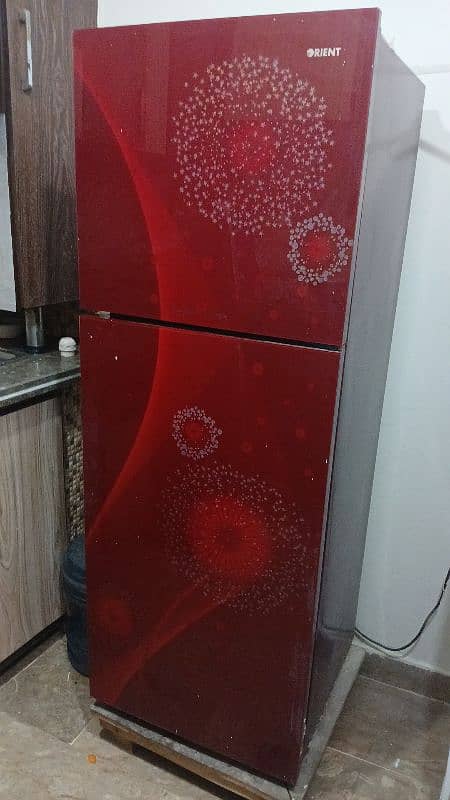 orient fridge 9 ft glass door in warranty with orignal  compressor 2