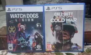 Call of Duty Black Ops Cold War and Watch Dogs Legion Ps5