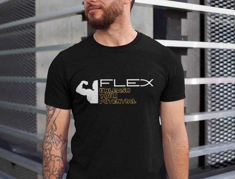 Flex Unleash your Potential Gym Unisex T Shirt 1