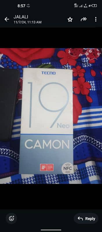 techno camon 19 new 8 GB 128Gb 1