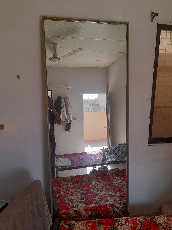 Mirror with  heavy metal frame 0