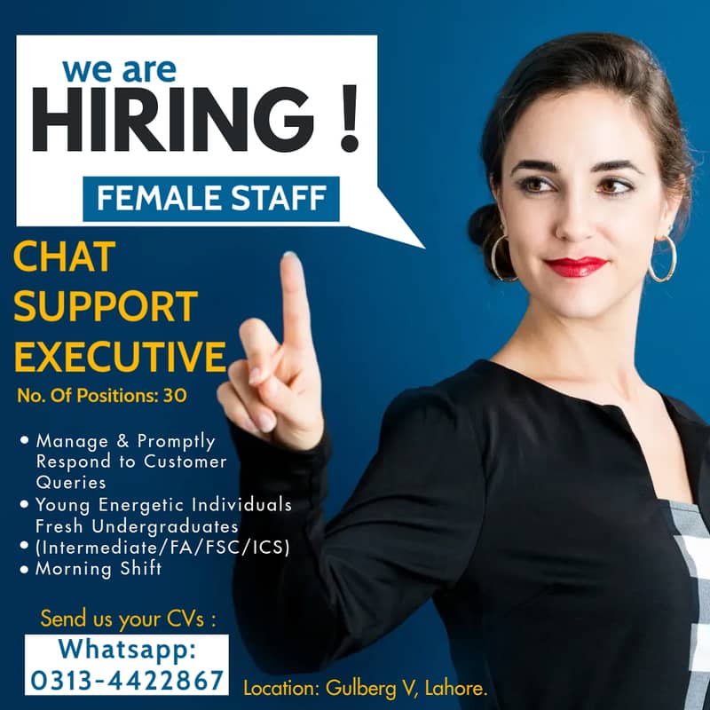 CHAT SUPPORT EXECUTIVE (30 NO. OF POSITIONS AVAILABLE) 0