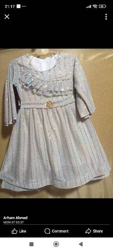 baby moon light frock 1