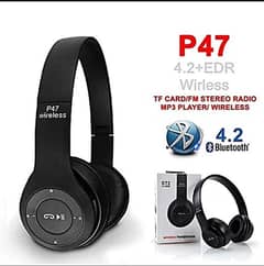 New P47 Wireless Headphones with Microphone Bluetooth