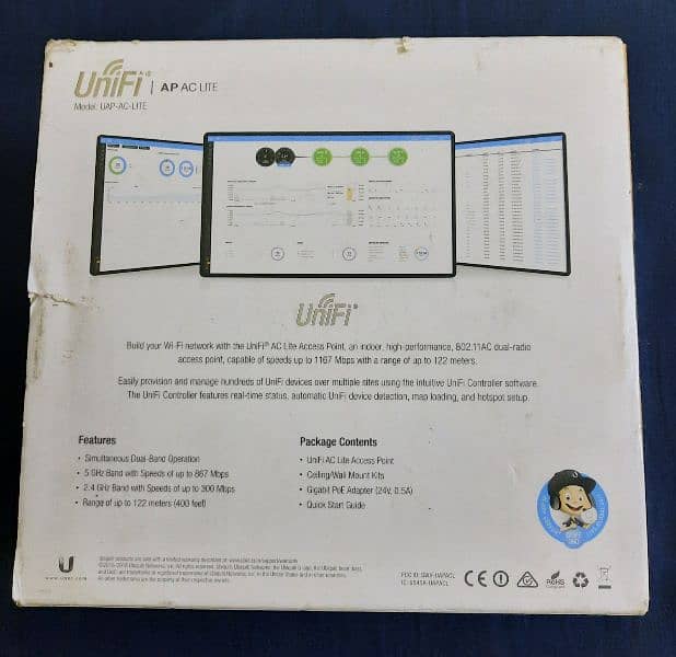 Ubiquiti UAP-AC-LITE UniFi 802.11ac LITE Indoor 2.4/5GHz Access Point 2