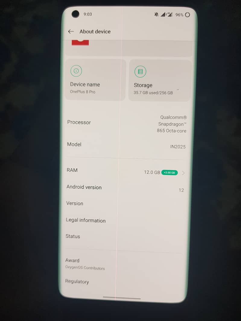 oneplus 8 pro 12gb 256gb pta approved pink line only 7