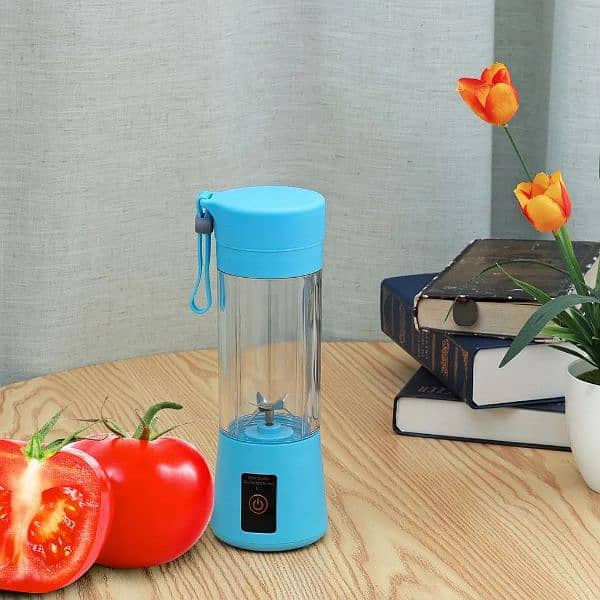 6 Blades Electric Blender Mini Portable Juicer Usb Rechargeable 380ml 5