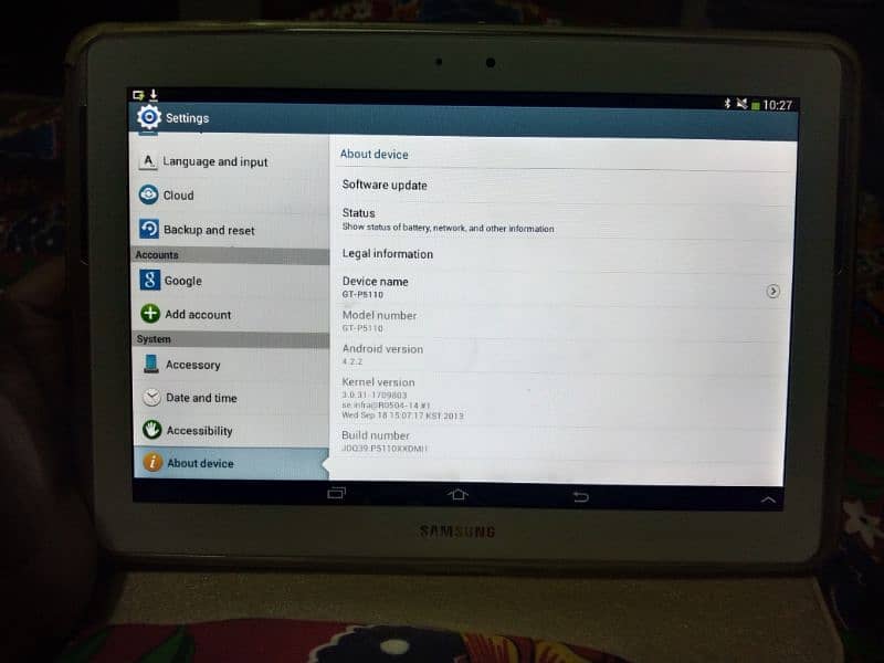 Samsung galaxy tab 2 10.1 6