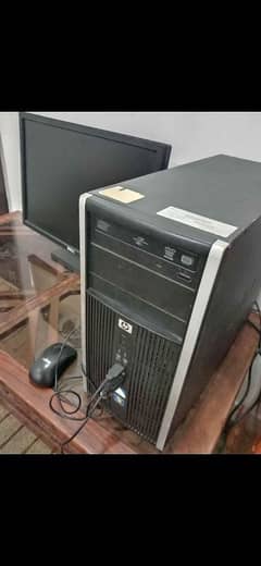 Hp tower core 2 duo 4gb ram 22 inch LCD DEEL