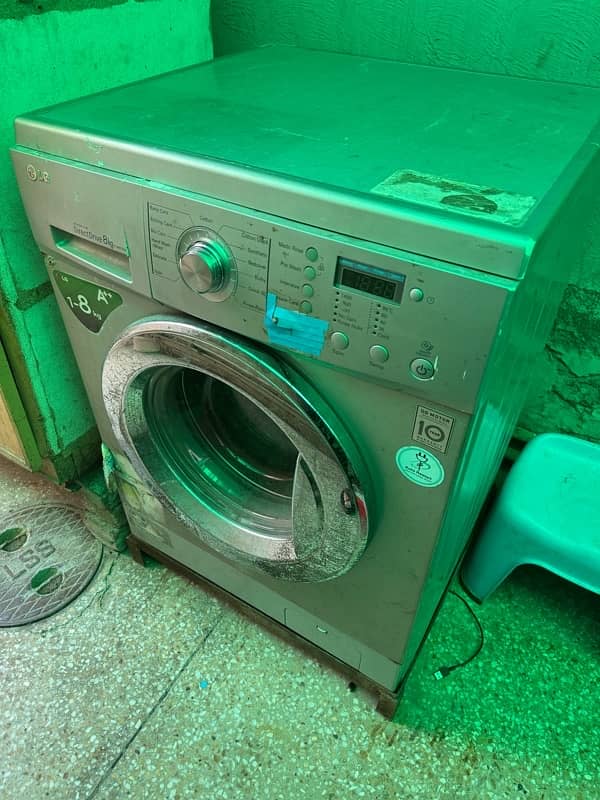 LG front loading 8 KG washing machine for sale 0