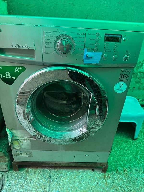 LG front loading 8 KG washing machine for sale 2