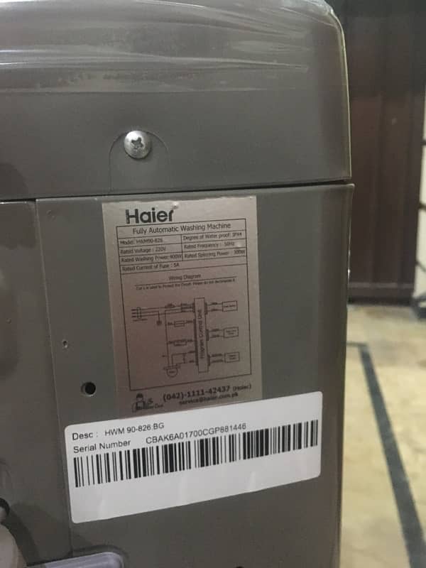 Haier Washing Machine top load full automatic 9KG 7