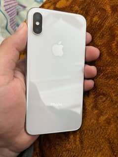 Iphone X 256 GB Silver Color PTA Approved with Box condition 9/10