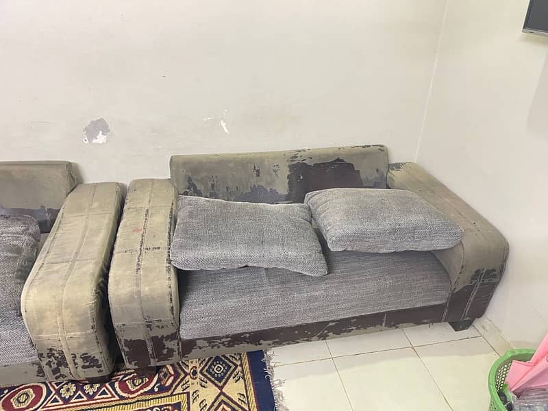 6 Seater Sofa Set with Side Tables 1