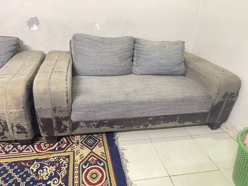 6 Seater Sofa Set with Side Tables 2