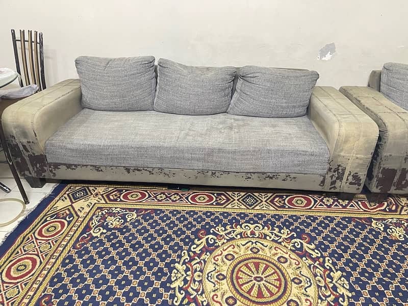 6 Seater Sofa Set with Side Tables 3